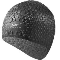 Шапочка для плавания силиконовая Bubble Cap (черная) B31552