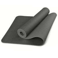 Коврик для йоги ТПЕ 183х61х0,6 см (черный) (B34423) TPE6-S02
